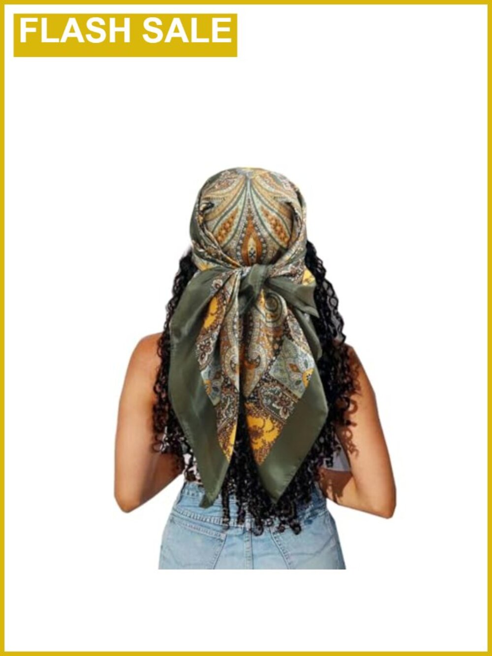 Satin Hair Scarf 35" Silky Head Wrap Bandana for Women
